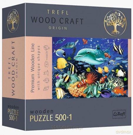 TREFL Puzzle drewniane 500+1 el. Morskie życie [PUZZLE]