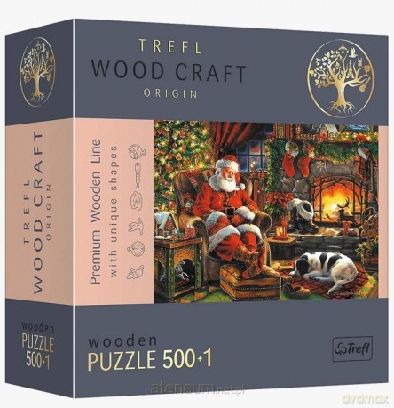 TREFL Puzzle drewniane 500+1 el. Świąteczny wieczór [PUZZLE]