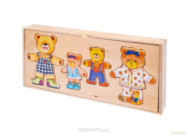 Układanka drewniana Cztery misie puzzle