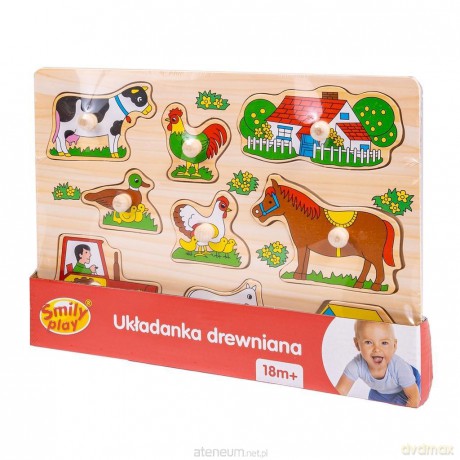 Układanka drewniana Farma