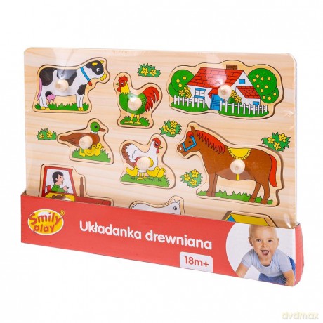 Układanka drewniana Farma