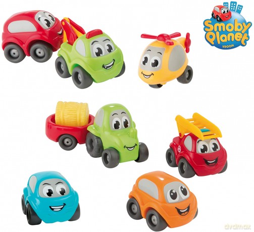 Vroom Planet Zestaw 7 pojazdów