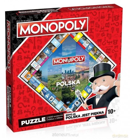 WINNING MOVES 1000 el. Monopoly Board Polska jest piękna [PUZZLE]