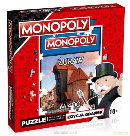 WINNING MOVES 1000 el. Monopoly Gdańsk Żuraw [PUZZLE]