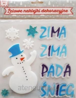 Żelowe naklejki dekoracyjne - Zima, zima