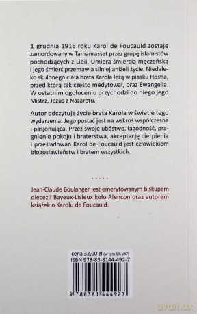 Ewangelia na piasku. Duchowość Karola de Foucauld - Jean-Claude Boulanger [KSIĄŻKA]