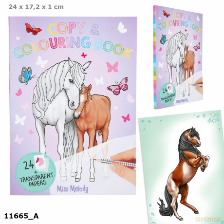 Kolorowanka kopiowanka Miss Melody 11665A