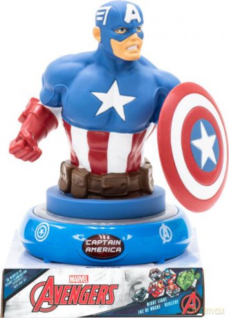 Lampka nocna 3D Captain America 25cm MV15911