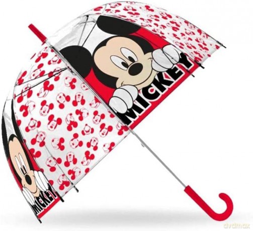 Parasolka przezroczysta automatyczna 46 cm Mickey WD21897