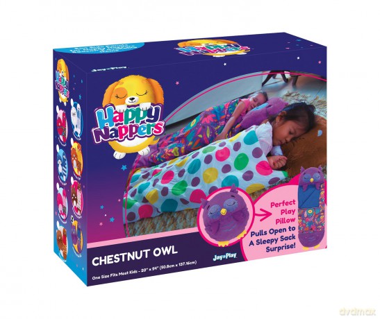 Śpiworek Happy Nappers Chestnut fioletowa sowa