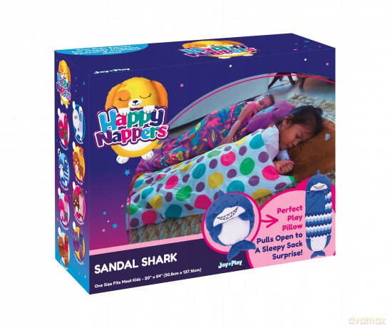 Śpiworek Happy Nappers Sandal niebieski rekinek