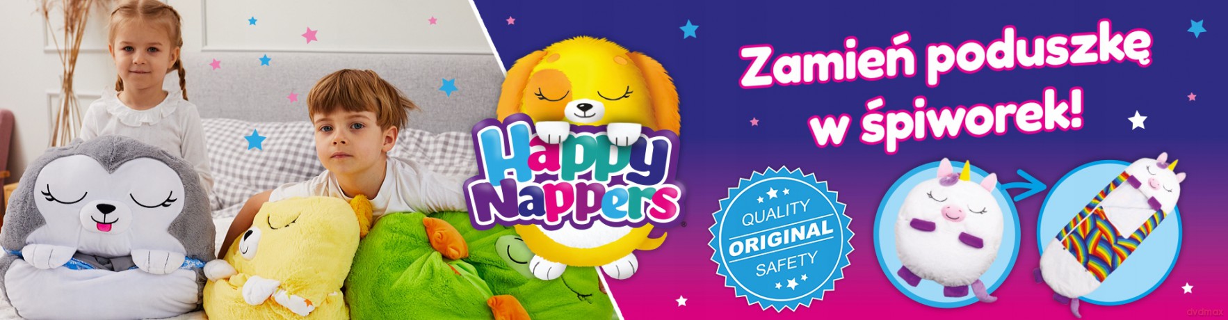 Śpiworek Happy Nappers Sandal niebieski rekinek