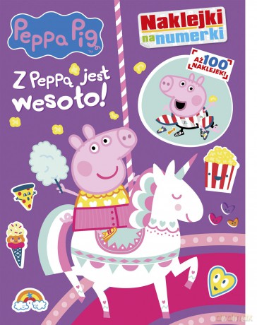 Z Peppą jest wesoło! Świnka Peppa. Naklejki na numerki [KSIĄŻKA]