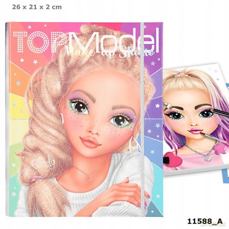 Zestaw kreatywny Make Up z paletą do makijażu Top Model 11588A