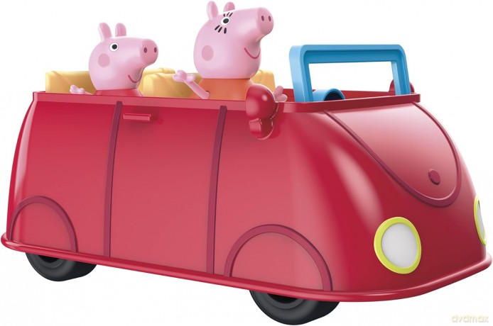 Zestaw figurek Świnka Peppa Rodzinne czerwone auto [FIGURKA]