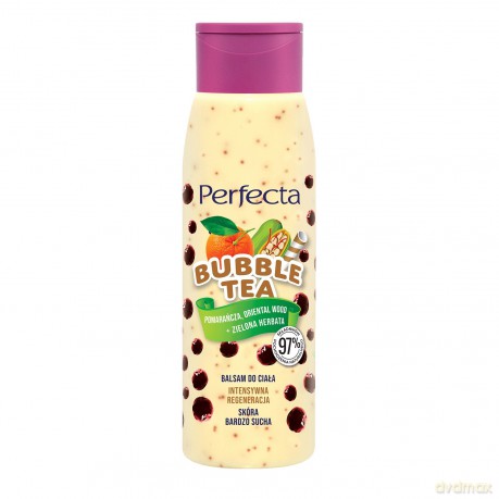 Perfecta Bubble Tea Balsam do ciała Intensywna Regeneracja - Pomarańcza,Oriental Wood i Zielona Herbata 400ml