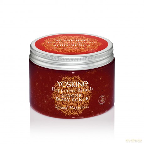 Yoskine Happiness Rituals Cukrowy Peeling do ciała Ginger 300g