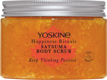Yoskine Happiness Rituals Cukrowy Peeling do ciała Satsuma 300g