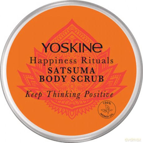 Yoskine Happiness Rituals Cukrowy Peeling do ciała Satsuma 300g
