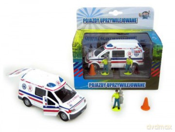 Auto Pogotowie 14 cm z figurkami i akcesoriami HKG