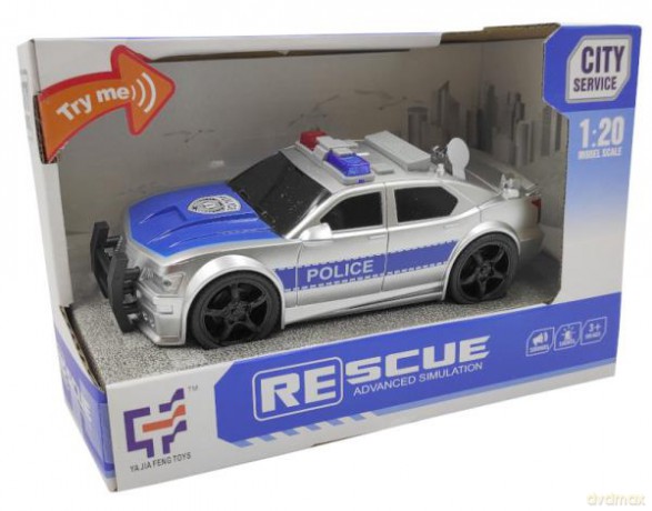 Auto Policja 18,5 cm światło, dźwięk A