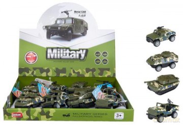 Auto wojskowe metalowe 8 cm