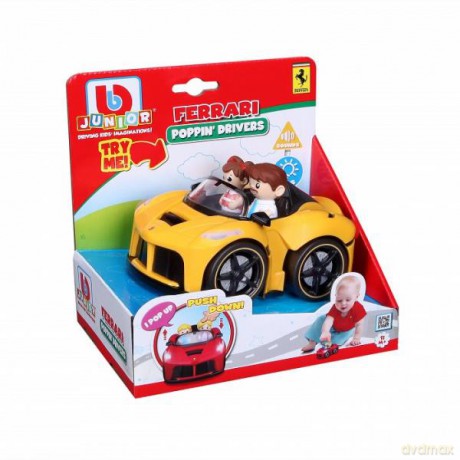 Bburago junior 81006 Ferrari Aperta z figurkami żółty