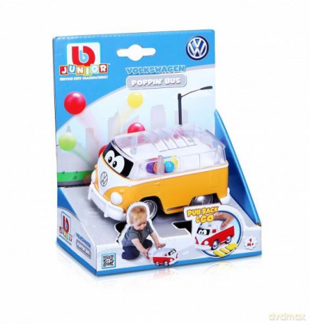 Bburago junior 85109 VW Samba z piłeczkami żółty