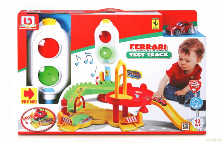 Bburago junior 88801 Tor z sygnalizacją świetlną + Ferrari
