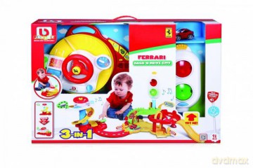 Bburago junior 88805 2 Tory z sygnalizacją świetlną + Ferrari