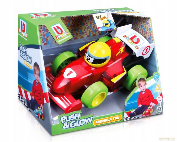 Bburago junior 89021 Autko ze światłami i dźwiękami bolid F1 czerwony