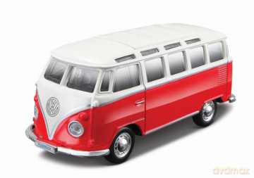 MAISTO 21001-63 Auto PR Volksvagen Van Samba czerwono-beżowy