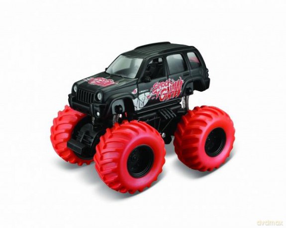 MAISTO 21144-66 Earth Shockers Jeep Liberty czarny