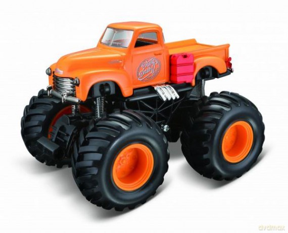 MAISTO 21144-80 Earth Shockers 1953 Chevrolet Pickup pomarańczowy