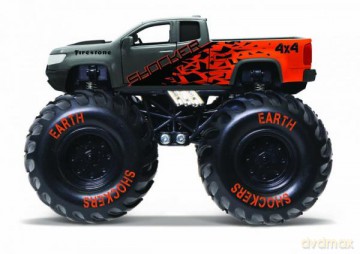 MAISTO 21144-98 Earth Shockers Chevrolet Colorado ZR2 szary