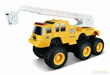 MAISTO 21191-19 FM Quarry Monsters wóz z drabiną żółty