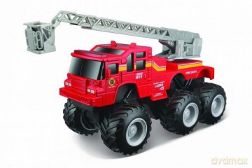MAISTO 21191-45 Quarry Monsters wóz z drabiną czerwony