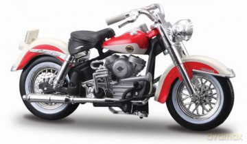 MAISTO 35094 Motor HARLEY DAVIDSON 1958 FHL Duo Glide biało-czerwony