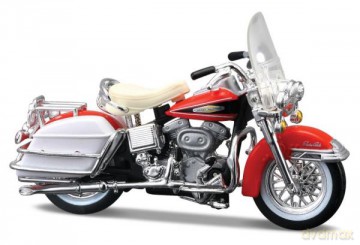 MAISTO 35094-32 Motor HARLEY DAVIDSON 1968 FLH electra Glide czerwony