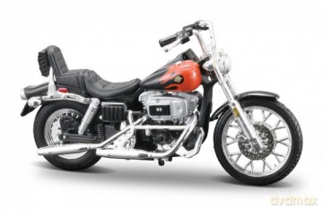 MAISTO 35094-49 Motor HARLEY DAVIDSON 1980 FXWG Wide Golde czarno-czerwony
