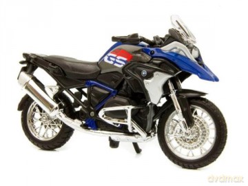 MAISTO 39300-21 Motor BMW R 1200 GS 2017 1:18 z podstawką