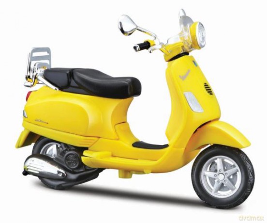 MAISTO 39540-85 Skuter Vespa LXV żółty