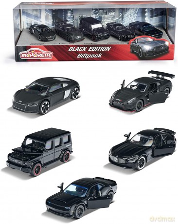 MAJORETTE Zestaw 5 aut Black Edition