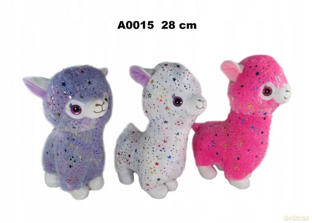 Maskotka alpaka 3 kol 28 cm