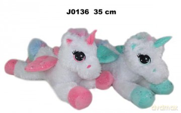 Maskotka Jednorożec 2 kolory 35 cm