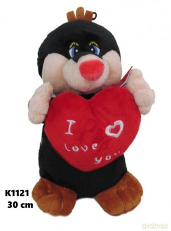 Maskotka Kret z sercem 30 cm