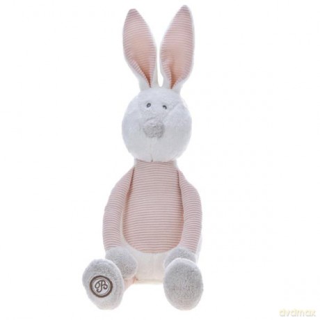 Maskotka Królik Enzo biało-różowy 20 cm