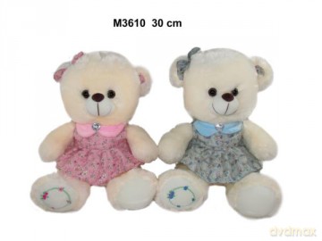 Maskotka miś w sukience 2wz 30 cm