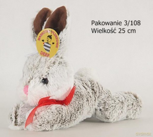 Maskotka Zajączek szary