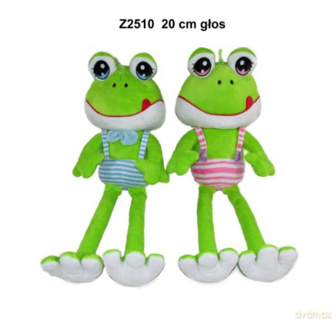 Maskotka Żaba 20 cm z głosem 2 wzory